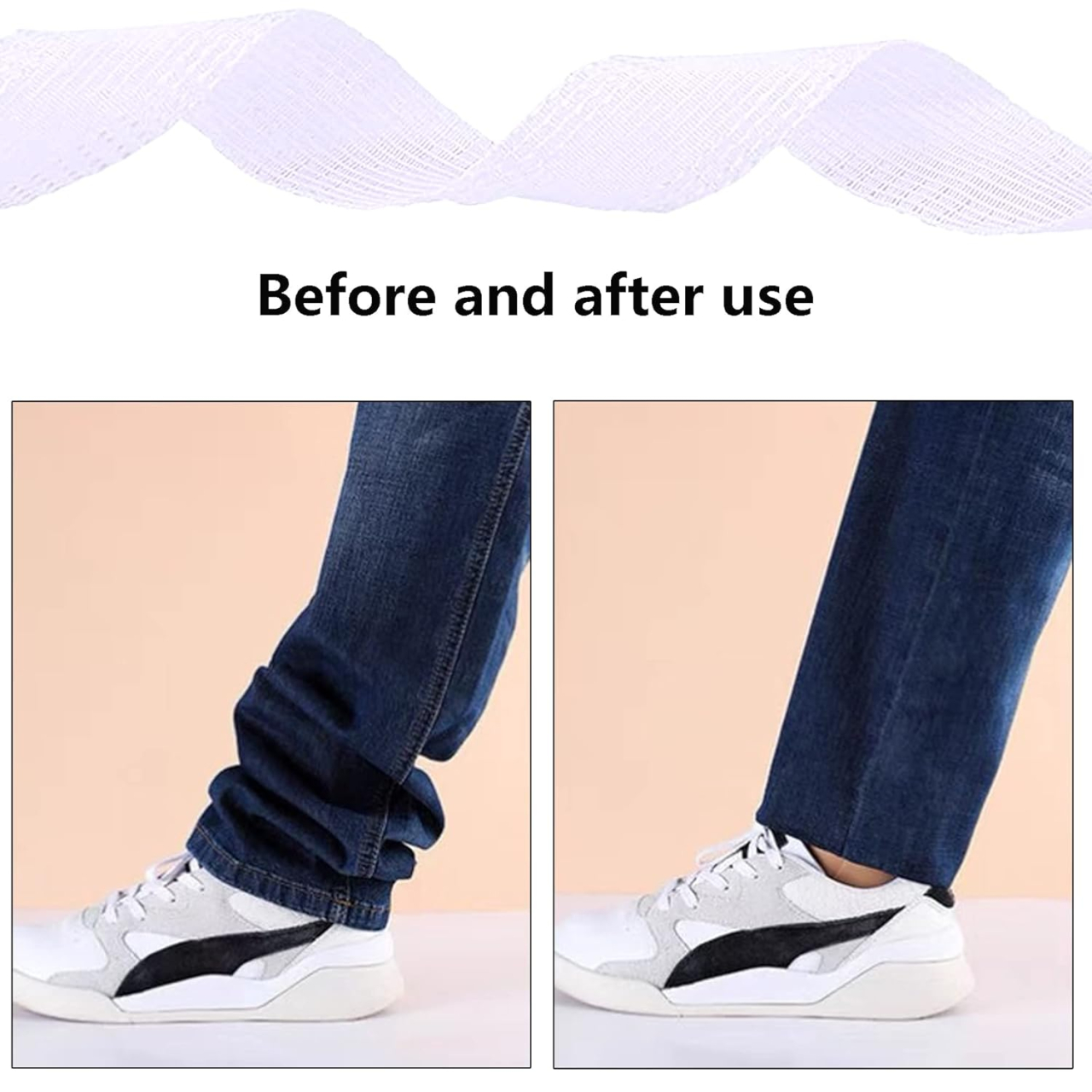 Banda termocolantă Luxer alba de 5 metri pentru tivuri fără coasere, aplicare rapidă cu fierul de călcat. [7]