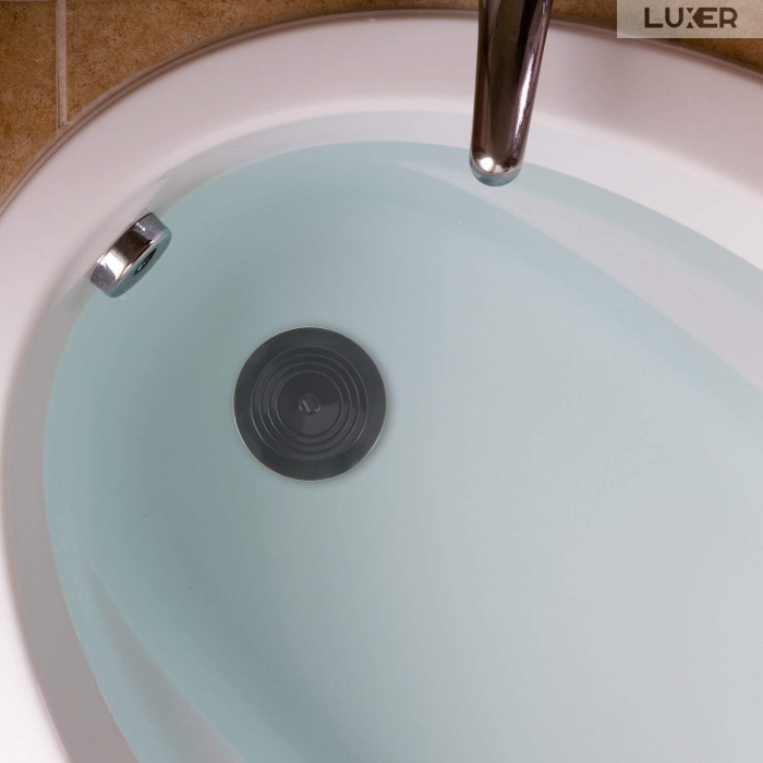 Capac Din Silicon/Dop Pentru Chiuveta/Cada/Sifon Luxer, Protectie Impotriva Gandacilor si Mirosurilor Neplacute, Diametru 15 cm, Gri /Alb, dop chiuveta bucatarie franke dedemna blocat leroy ikea emag silicon ieftin pentru scurgere lavoar mascare luxer [11]