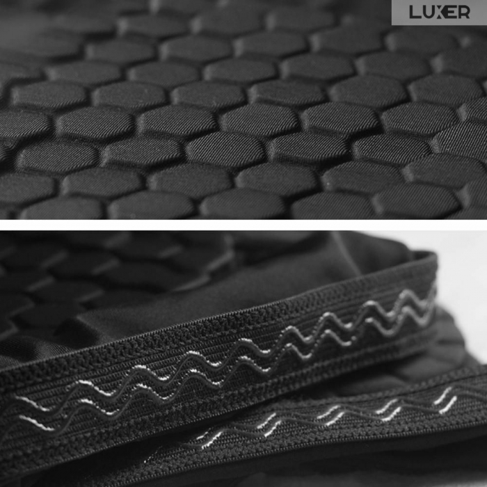 Cotiera cu Tampon de Protectie Luxer, Circumferinta Brat 35-45 cm, Unisex, Negru/Alb, protectie impotriva socurilor cotiere copii hervin intersport decathlon ieftine luxer [6]
