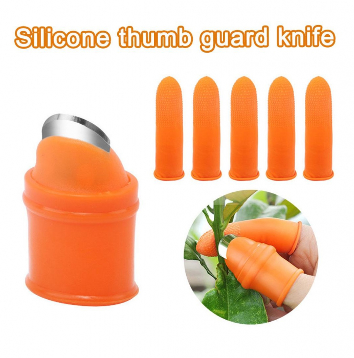 Degetar Cu Lama Pentru Cules Fructe/Legume sau Gradinarit Pentru Barbati, 5 Protectii Din Silicon Degete, Luxer, unelte gradinarit dedeman emag honrnbach jysk leroy luxer [6]
