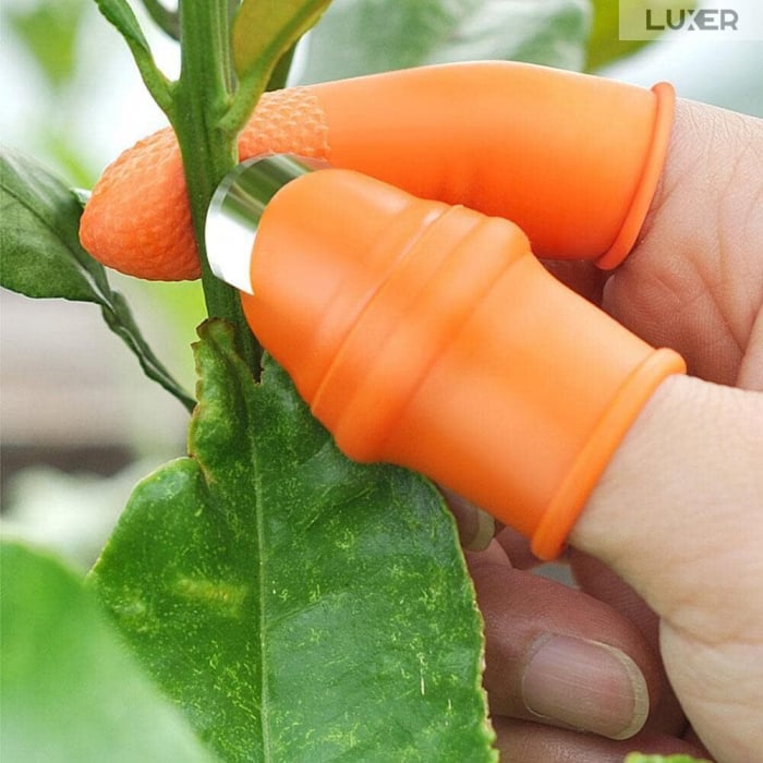 Degetar Cu Lama Pentru Cules Fructe/Legume sau Gradinarit Pentru Barbati, 5 Protectii Din Silicon Degete, Luxer, unelte gradinarit dedeman emag honrnbach jysk leroy luxer [1]
