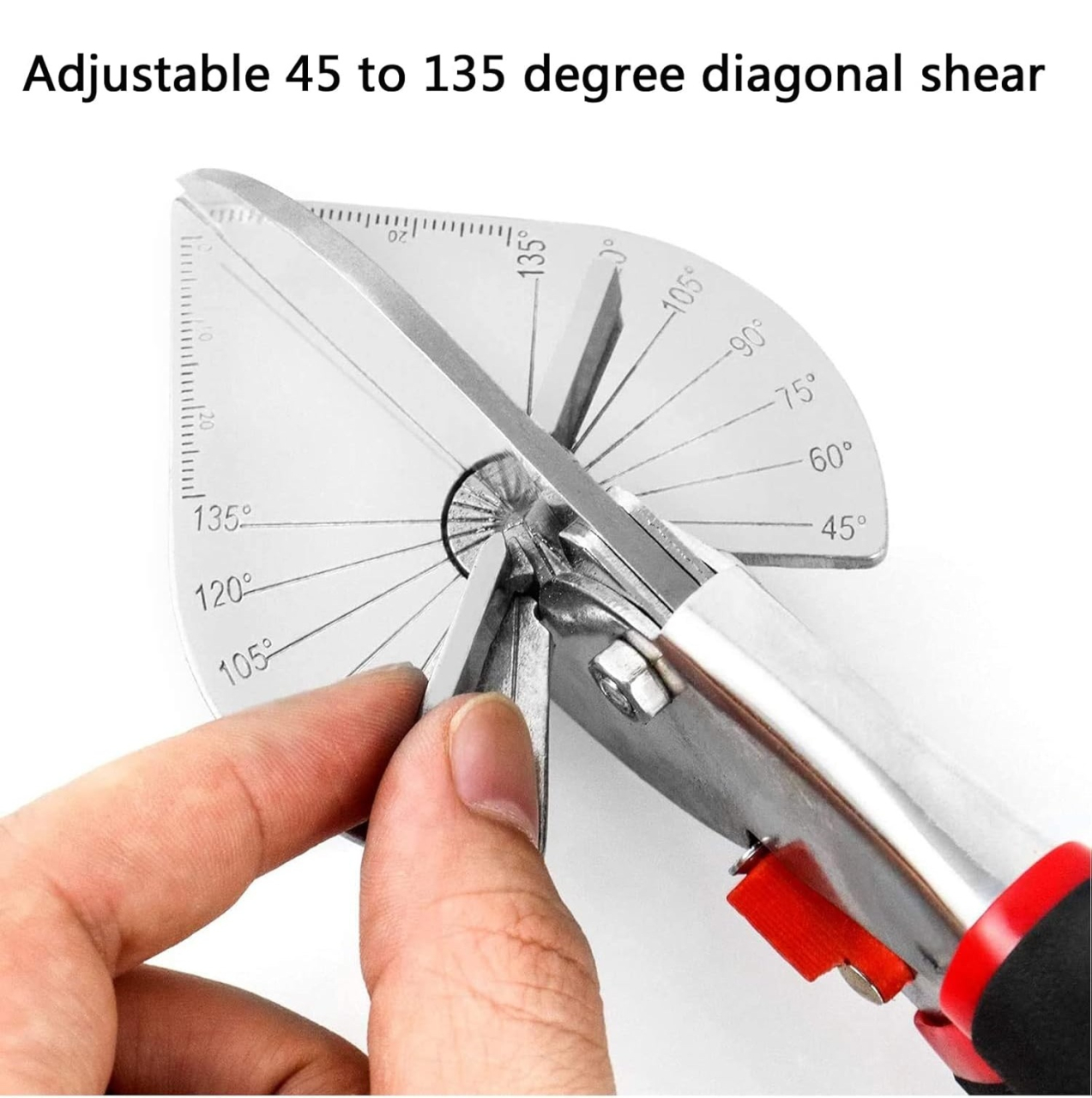 Foarfecă Unghiulară Reglabilă 45-135 Grade Lamă Oțel Inoxidabil [2]