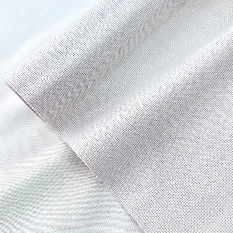 Folie autoadezivă textilă Luxer White, dimensiune 145x50 cm, pentru decor mobilier, reparații canapea și proiecte DIY, material moale cu aspect de țesătură modernă. [2]