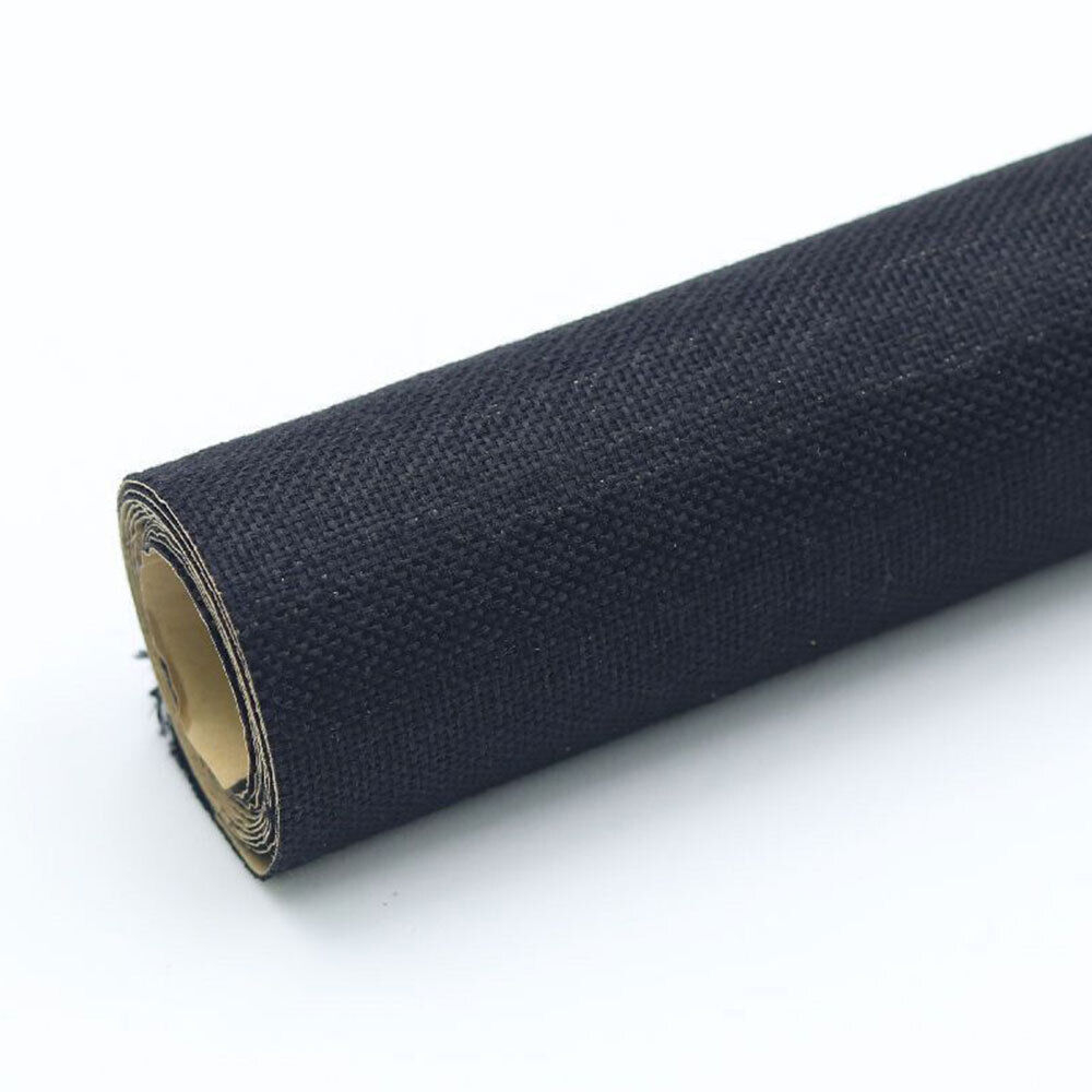 Folie autoadezivă textilă Luxer Black, dimensiune 145x50 cm, pentru decor mobilier, reparații canapea și proiecte DIY, material moale cu aspect de țesătură modernă. [1]