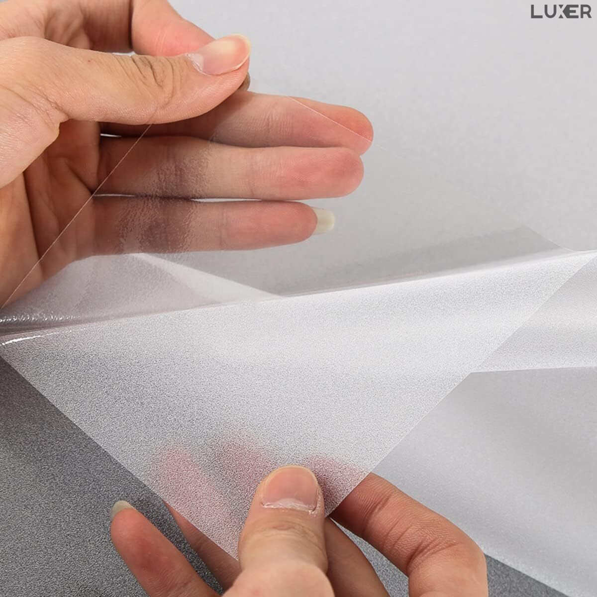 Folie Autoadeziva Mata Privacy pentru Geamuri si Ferestre cu Protectie UV, Design Modern si Intimitate, Reutilizabila, 60 x 200 cm, Luxer, Folie Pentru Geamuri Termopan Autocolant pentru Intimitate [10]