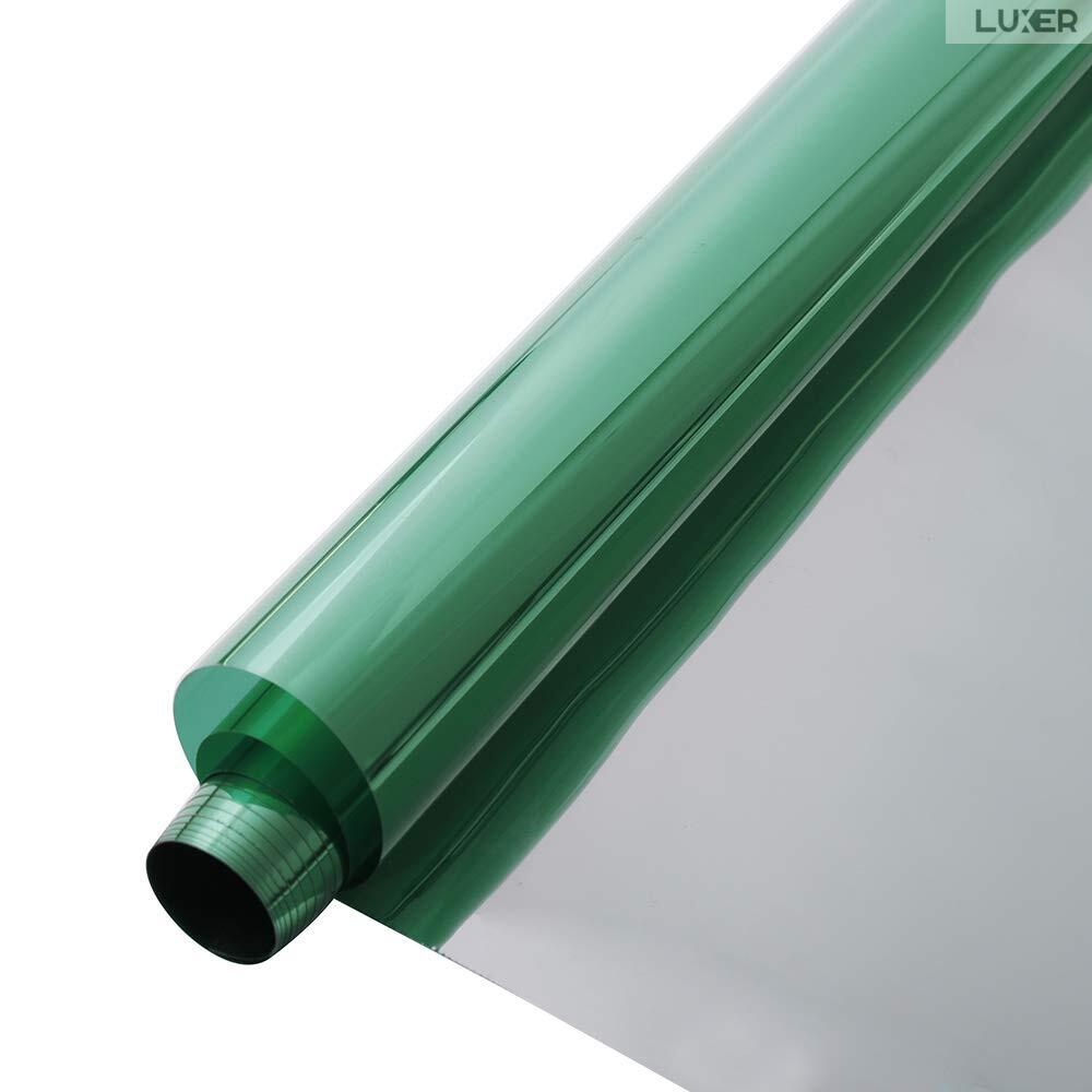 Folie Autoadeziva  pentru Geamuri Termopan, Tip Oglinda, Protectie Solara UV, Efect Privacy, One Way Mirror Window Film, Autocolanta, Pentru Casa/Cladiri, Dimensiuni 200 x 60 cm, Verde, Folie Geam sa nu se vada din exterior, sa nu se vada in casa, autocolant geam termopan leroy merlin dedeman, protectie solara ferestre luxer [15]