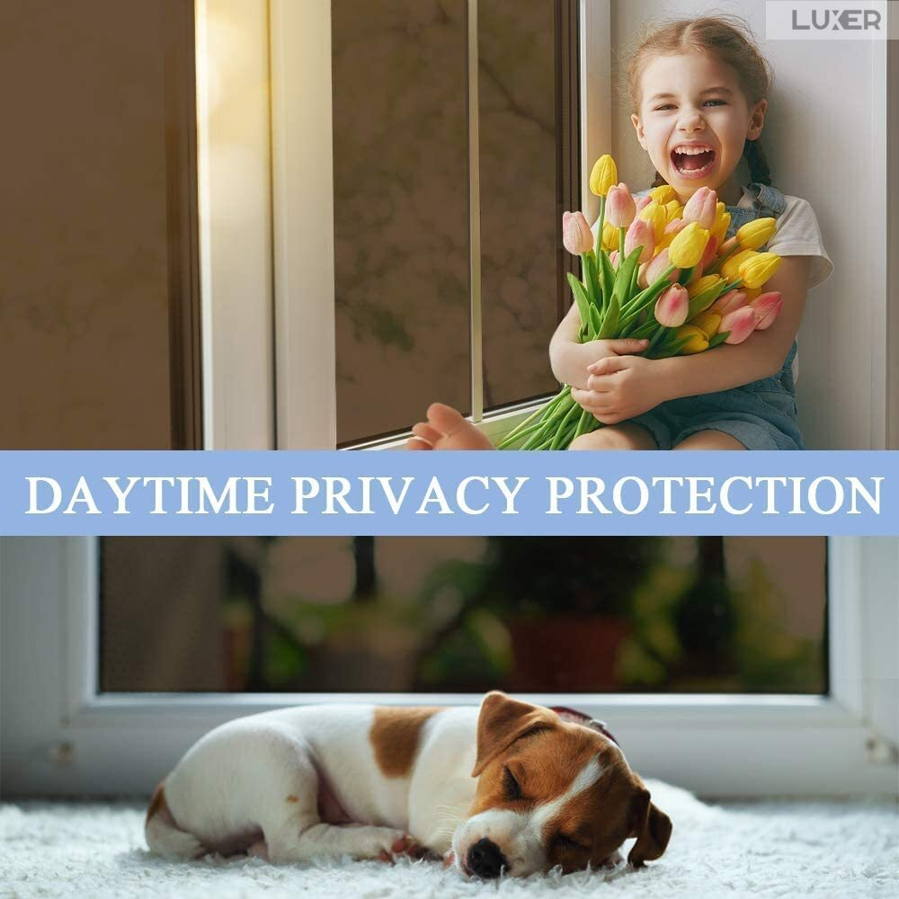 Folie Autoadeziva  pentru Geamuri Termopan, Tip Oglinda, Protectie Solara UV, Efect Privacy, One Way Mirror Window Film, Autocolanta, Pentru Casa/Cladiri, Dimensiuni 200 x 60 cm, Maro, Silver, Folie Geam sa nu se vada din exterior, sa nu se vada in casa, autocolant geam termopan leroy merlin dedeman, protectie solara ferestre luxer [9]