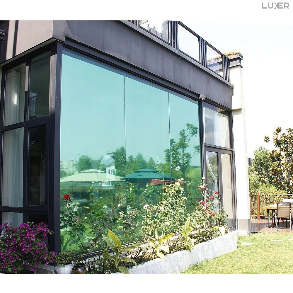 Folie Autoadeziva  pentru Geamuri Termopan, Tip Oglinda, Protectie Solara UV, Efect Privacy, One Way Mirror Window Film, Autocolanta, Pentru Casa/Cladiri, Dimensiuni 200 x 60 cm, Verde, Folie Geam sa nu se vada din exterior, sa nu se vada in casa, autocolant geam termopan leroy merlin dedeman, protectie solara ferestre luxer [6]