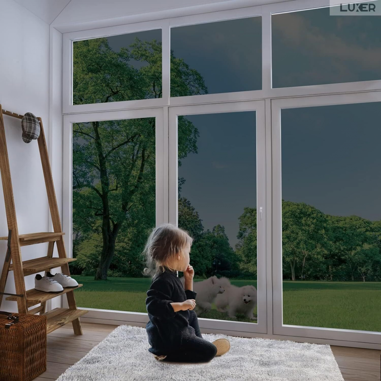 Folie Autoadeziva  pentru Geamuri Termopan, Tip Oglinda, Protectie Solara UV, Efect Privacy, One Way Mirror Window Film, Autocolanta, Pentru Casa/Cladiri, Dimensiuni 200 x 60 cm, Neagra, Folie Fumurie Geam sa nu se vada din exterior, sa nu se vada in casa, autocolant geam termopan leroy merlin dedeman, protectie solara ferestre luxer [12]