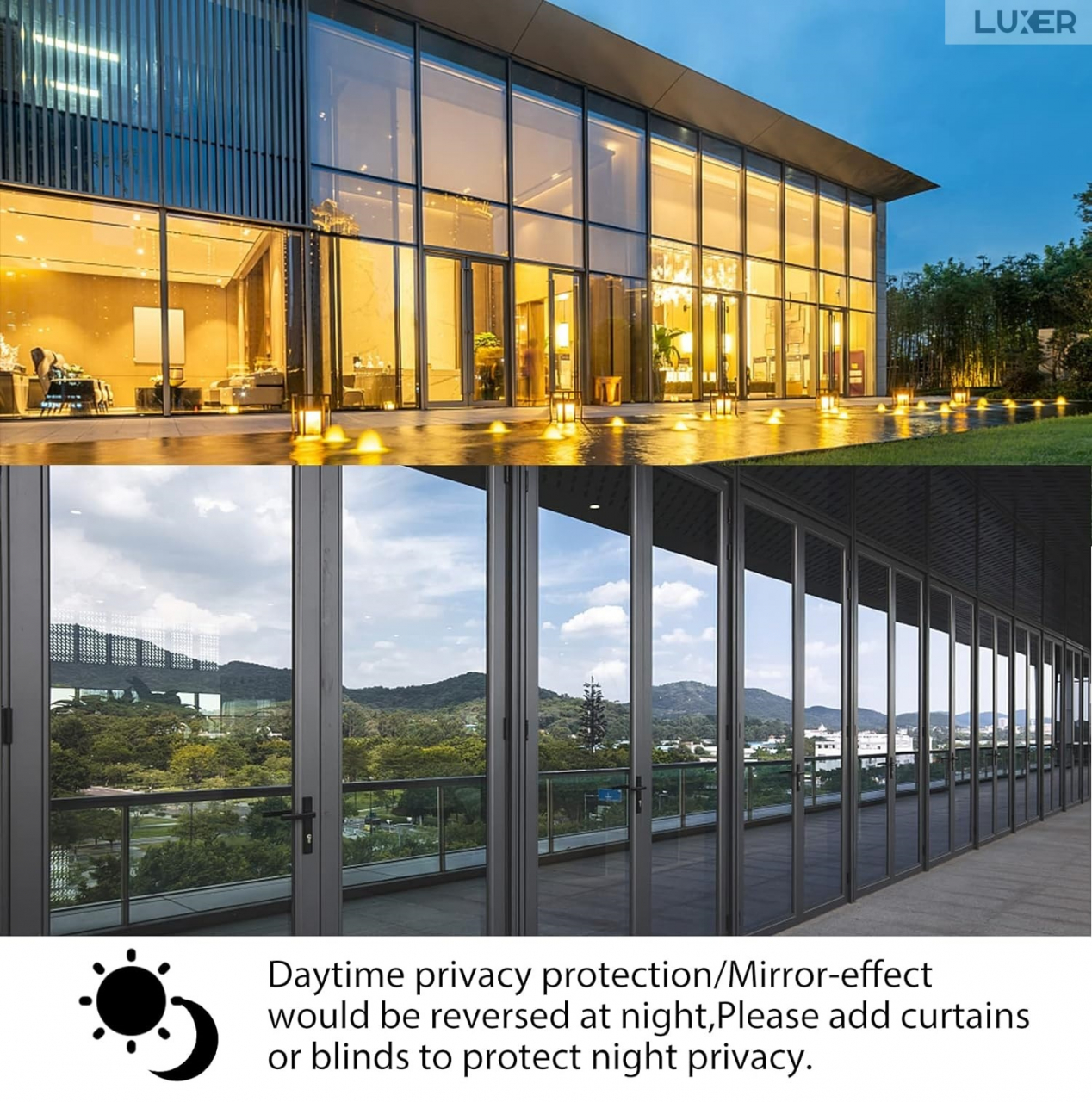 Folie Autoadeziva  pentru Geamuri Termopan, Tip Oglinda, Protectie Solara UV, Efect Privacy, One Way Mirror Window Film, Autocolanta, Pentru Casa/Cladiri, Dimensiuni 200 x 60 cm, Neagra, Folie Fumurie Geam sa nu se vada din exterior, sa nu se vada in casa, autocolant geam termopan leroy merlin dedeman, protectie solara ferestre luxer [12]