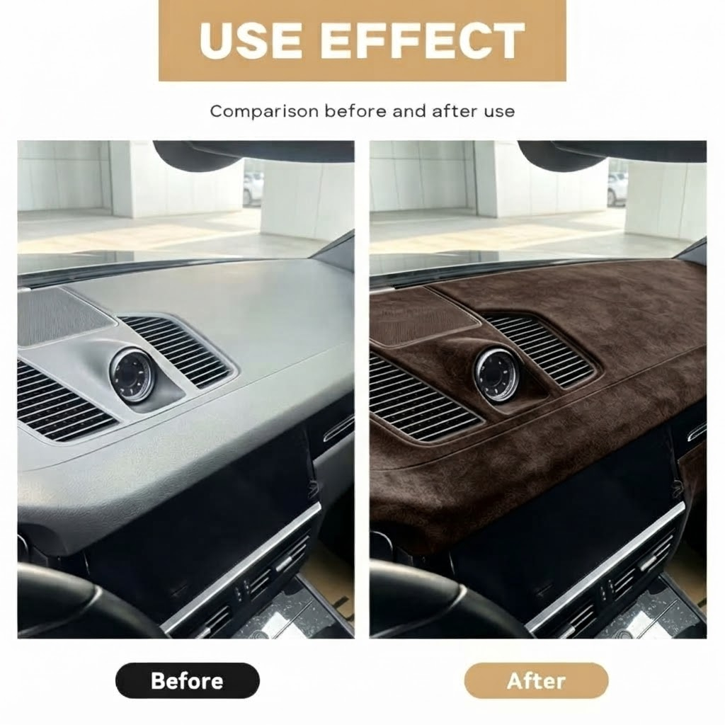 Folie Autoadeziva Piele Intoarsa Ecologica Maro Inchis Super Flexibila Interior Auto Rola Mare [5]
