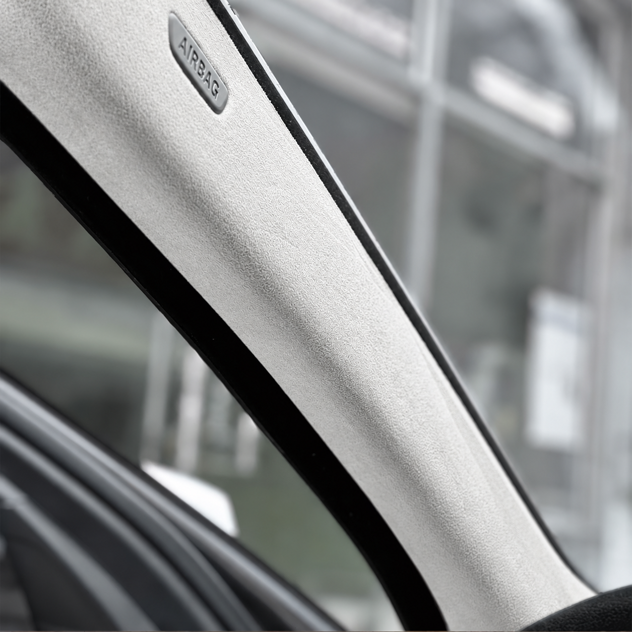 Folie Autoadeziva Piele Intoarsa Ecologica Gri Deschis Super Flexibila Interior Auto Rola Mare [2]