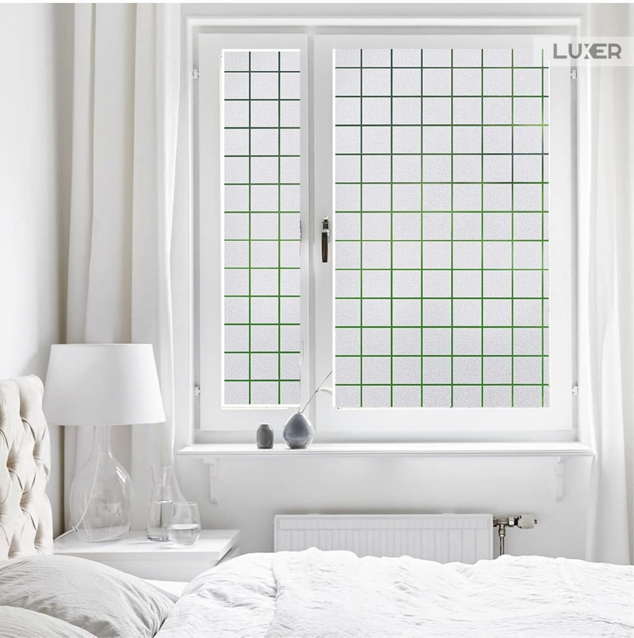 Folie Decorativa Privacy Pentru Geamuri - Home&Office, Protectie UV, Model - Square Pattern, Dimensiuni 200x60 cm, Luxer`Folie decorativă privacy Folie pentru geamuri Folie protectie UV Folie geam caramida Folie decorativă pentru geamuri Folie privacy pentru birou Folie pentru home office Folie decorativă Luxer Folie pentru intimitate geamuri Folie decorativă 200x60 cm [8]