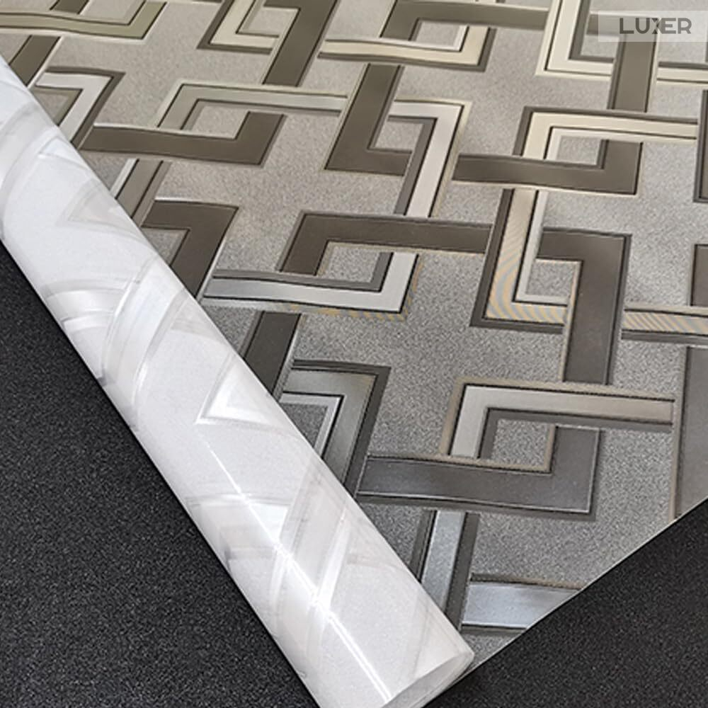 Folie Decorativa Privacy Pentru Geamuri - Home&Office, Protectie UV, Model - Romburi, Dimensiuni 200x60 cm, Luxer [10]