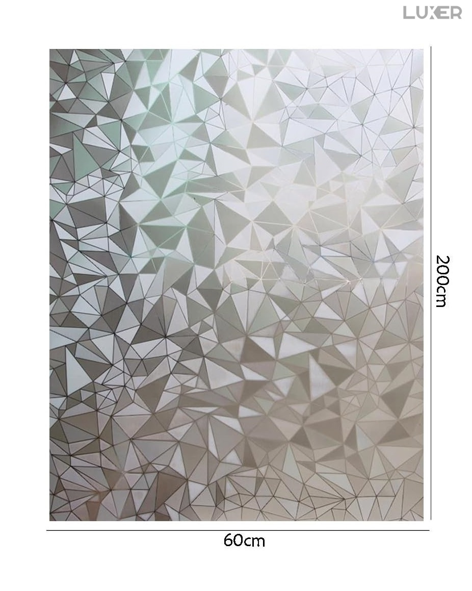 Folie Decorativa Privacy Pentru Geamuri - Home&Office, Protectie UV, Model - Diamant, Dimensiuni 200x60 cm, Luxer [12]