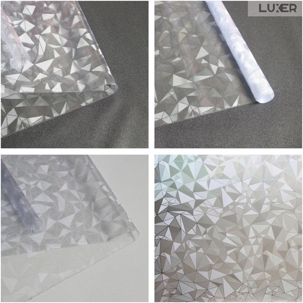 Folie Decorativa Privacy Pentru Geamuri - Home&Office, Protectie UV, Model - Diamant, Dimensiuni 200x60 cm, Luxer [10]