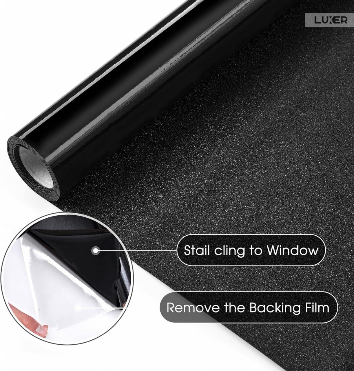 Folie Decorativa Privacy Pentru Geamuri - Home&Office, Protectie UV, Model - Negru Mat BlackOut, Dimensiuni 200x60 cm, Luxer, Folie decorativă privacy Folie pentru geamuri Folie protectie UV Folie Negru Mat Folie Blackout Folie decorativă pentru geamuri Folie privacy pentru birou Folie pentru home office Folie decorativă Luxer Folie pentru intimitate geamuri Folie decorativă 200x60 cm [10]
