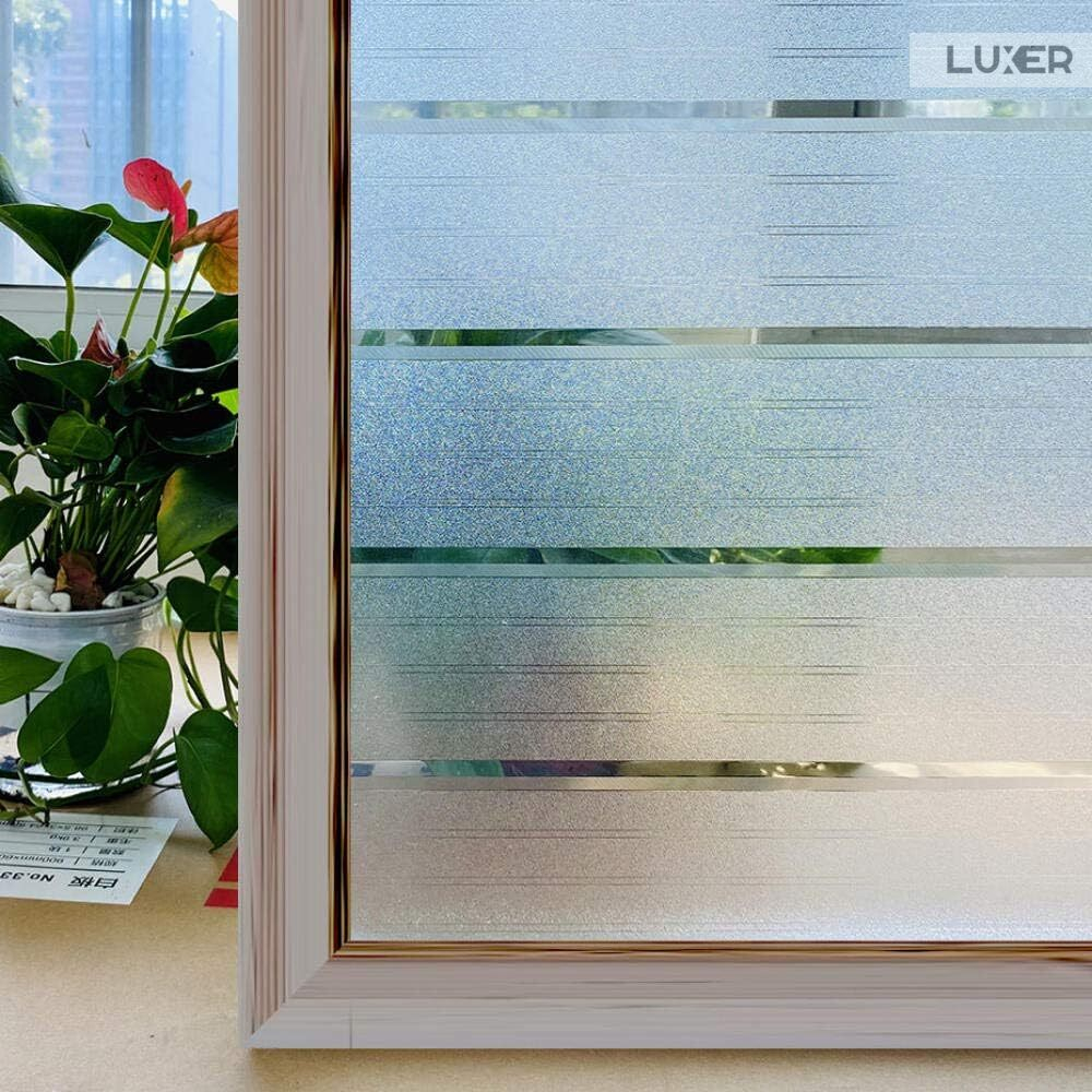 Folie Decorativa Privacy Pentru Geamuri - Home&Office, Protectie UV, Model - Strips Pattern, Dimensiuni 200x60 cm, Luxer, Folie decorativă privacy Folie pentru geamuri Folie protectie UV Folie geam dungi orizontale Folie decorativă pentru geamuri Folie privacy pentru birou Folie pentru home office Folie decorativă Luxer Folie pentru intimitate geamuri Folie decorativă 200x60 cm [4]