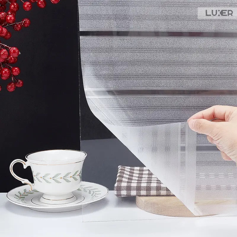 Folie Decorativa Privacy Pentru Geamuri - Home&Office, Protectie UV, Model - Strips Pattern, Dimensiuni 200x60 cm, Luxer, Folie decorativă privacy Folie pentru geamuri Folie protectie UV Folie geam dungi orizontale Folie decorativă pentru geamuri Folie privacy pentru birou Folie pentru home office Folie decorativă Luxer Folie pentru intimitate geamuri Folie decorativă 200x60 cm [5]