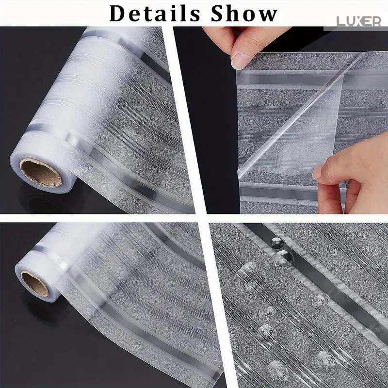 Folie Decorativa Privacy Pentru Geamuri - Home&Office, Protectie UV, Model - Strips Pattern, Dimensiuni 200x60 cm, Luxer, Folie decorativă privacy Folie pentru geamuri Folie protectie UV Folie geam dungi orizontale Folie decorativă pentru geamuri Folie privacy pentru birou Folie pentru home office Folie decorativă Luxer Folie pentru intimitate geamuri Folie decorativă 200x60 cm [11]