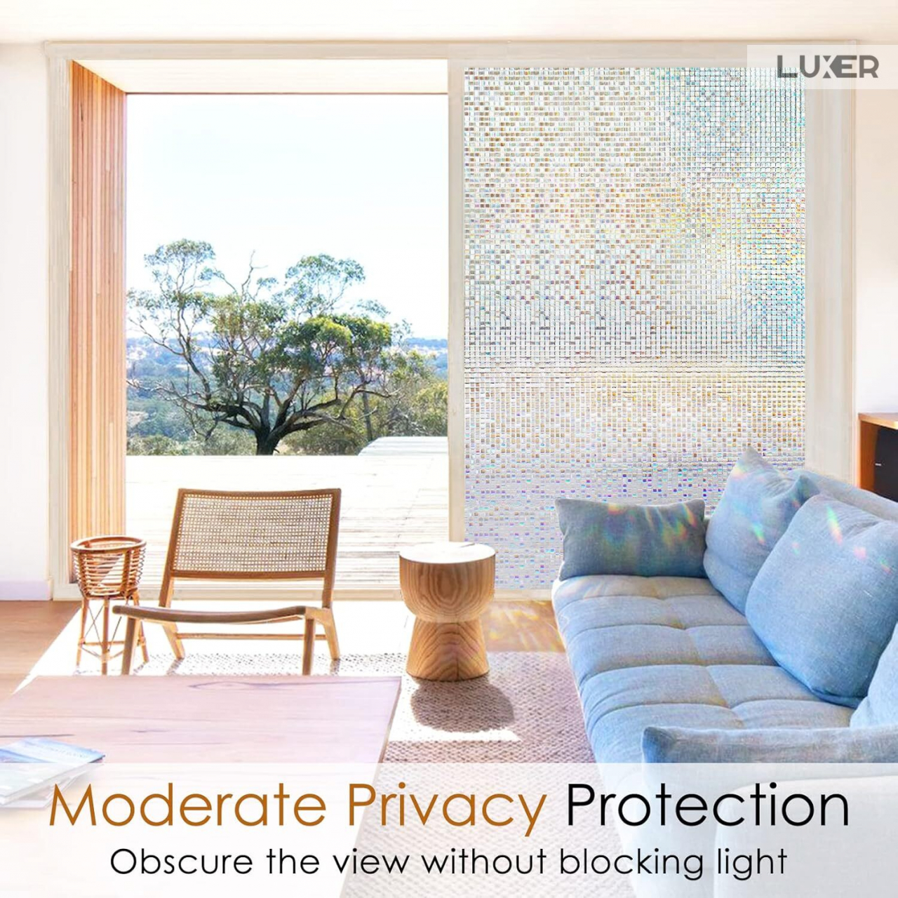 Folie Decorativa Privacy Pentru Geamuri - Home&Office, Protectie UV, Model - Mozaic Holografic, Dimensiuni 200x60 cm, Luxerfolie decorativă geamuri folie semi-privacy geamuri protecție UV geamuri folie dungi geamuri folie decorativă home office folie geamuri birou folie decorativă modernă folie geamuri pentru intimitate accesorii geamuri casă folie decorativă ușor de aplicat folie pentru ferestre moderne folie decorativă UV rezistentă folie dungi decorative folie geamuri semi-transparentă folie decorativă interior folie pentru ferestre birou folie geamuri anti-UV decorare geamuri casă folie decorativă mată protecție solară ferestre [4]