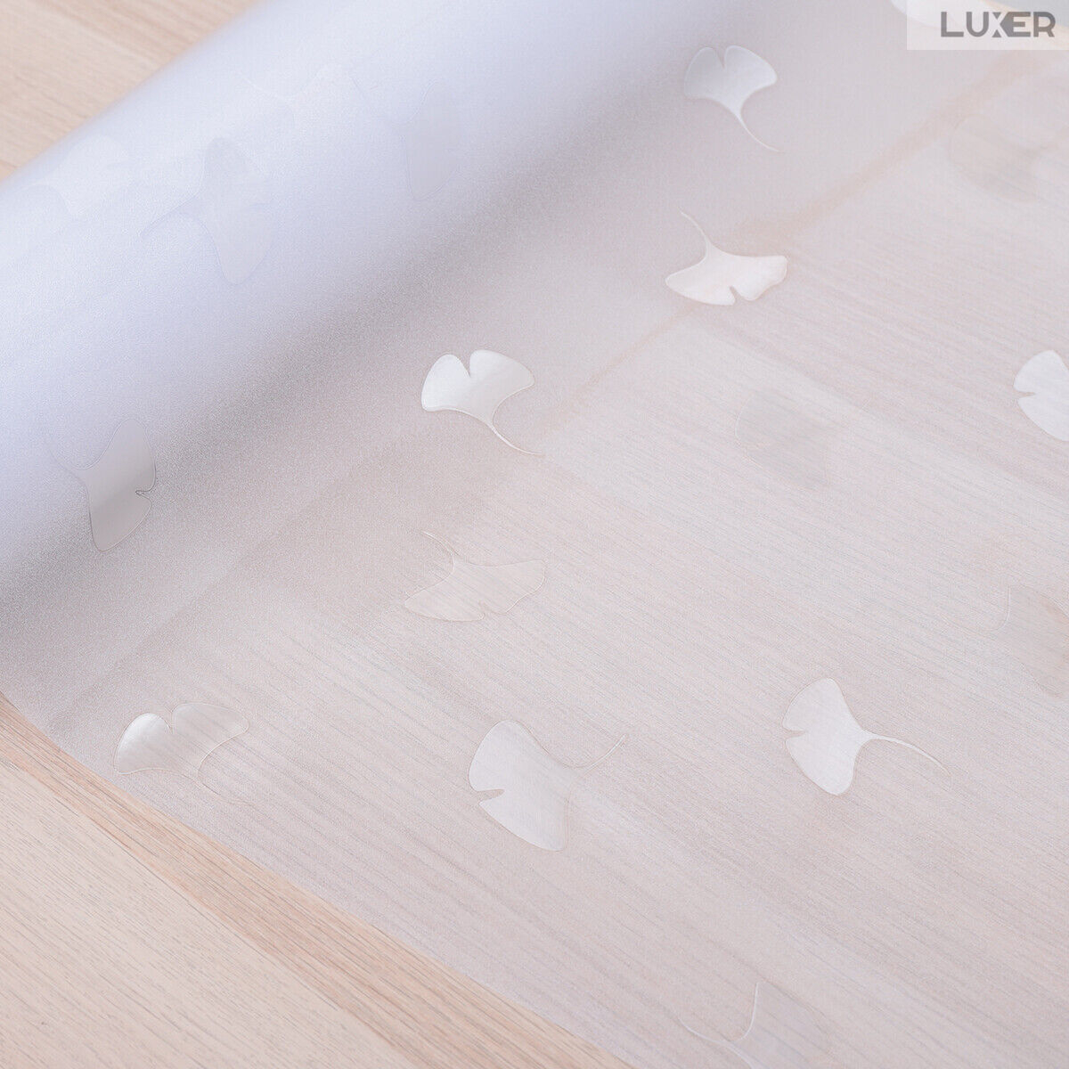 Folie Decorativa Privacy Pentru Geamuri - Home&Office, Protectie UV, Model - Frunza Ginkgo Biloba, Dimensiuni 200x60 cm, Luxer [12]