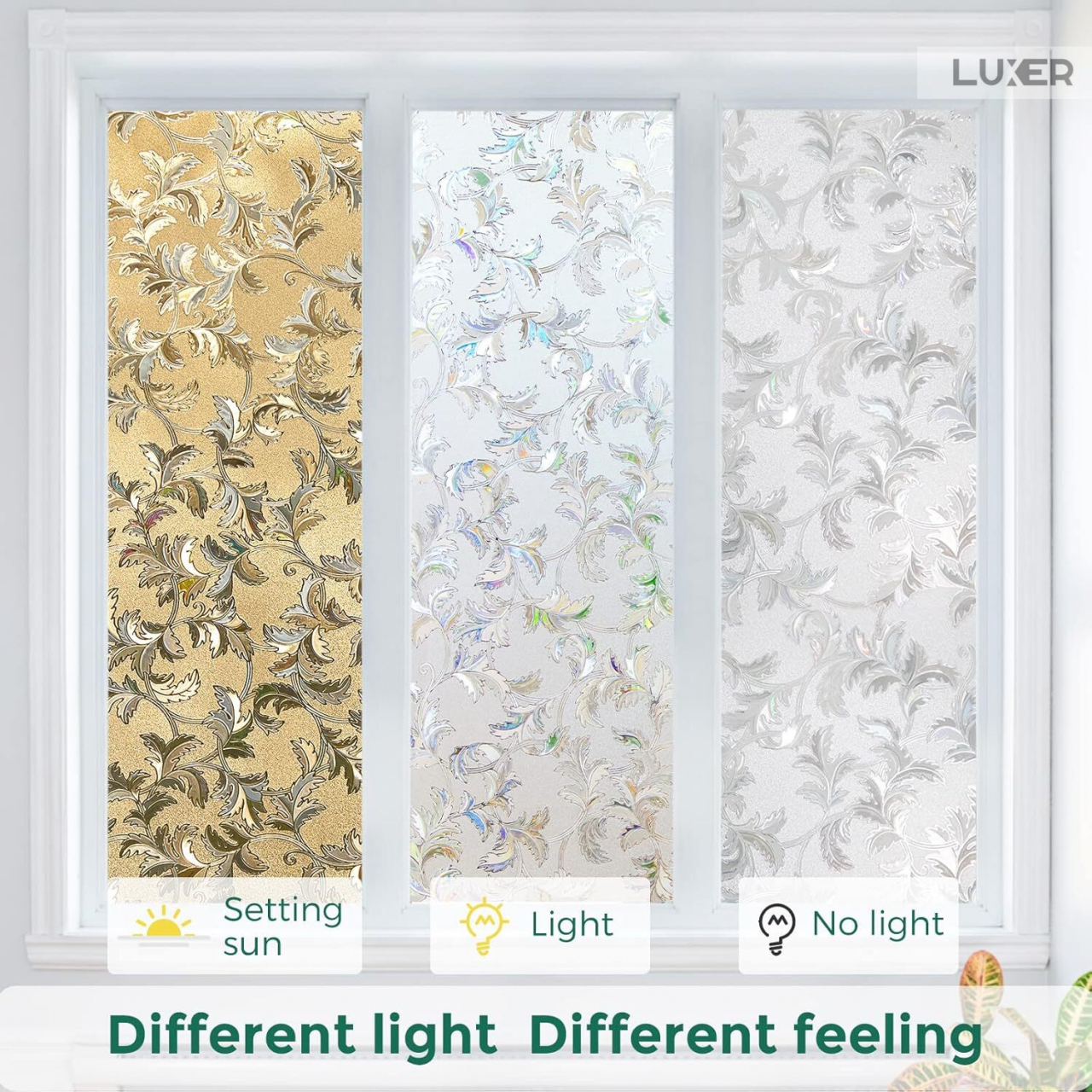 Folie Decorativa Privacy Pentru Geamuri - Home&Office, Protectie UV, Model - Frunze Vita de Vie, Dimensiuni 200x60 cm, Luxer folie decorativă geamuri folie semi-privacy geamuri protecție UV geamuri folie dungi geamuri folie decorativă home office folie geamuri birou folie decorativă modernă folie geamuri pentru intimitate accesorii geamuri casă folie decorativă ușor de aplicat folie pentru ferestre moderne folie decorativă UV rezistentă folie dungi decorative folie geamuri semi-transparentă folie decorativă interior folie pentru ferestre birou folie geamuri anti-UV decorare geamuri casă folie decorativă mată protecție solară ferestre [6]