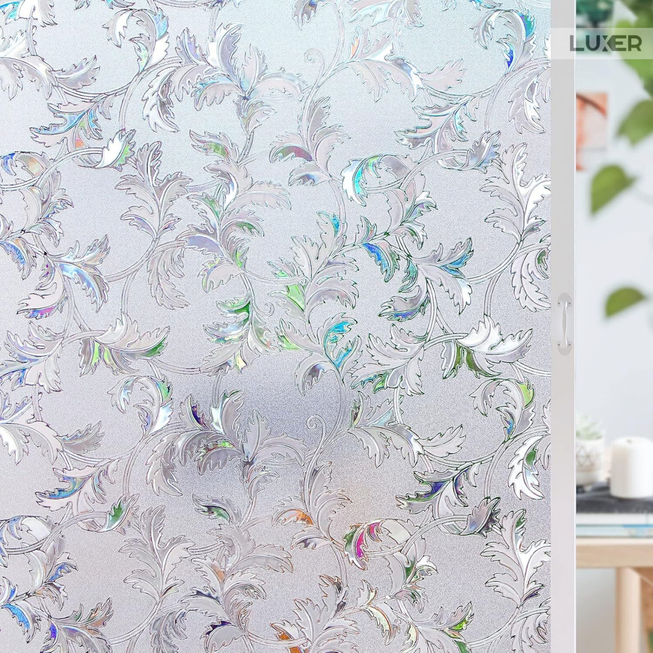 Folie Decorativa Privacy Pentru Geamuri - Home&Office, Protectie UV, Model - Frunze Vita de Vie, Dimensiuni 200x60 cm, Luxer folie decorativă geamuri folie semi-privacy geamuri protecție UV geamuri folie dungi geamuri folie decorativă home office folie geamuri birou folie decorativă modernă folie geamuri pentru intimitate accesorii geamuri casă folie decorativă ușor de aplicat folie pentru ferestre moderne folie decorativă UV rezistentă folie dungi decorative folie geamuri semi-transparentă folie decorativă interior folie pentru ferestre birou folie geamuri anti-UV decorare geamuri casă folie decorativă mată protecție solară ferestre [10]