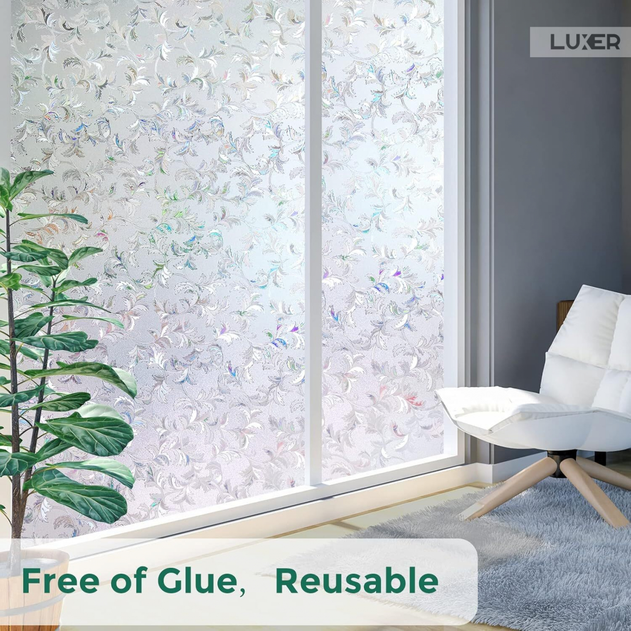 Folie Decorativa Privacy Pentru Geamuri - Home&Office, Protectie UV, Model - Frunze Vita de Vie, Dimensiuni 200x60 cm, Luxer folie decorativă geamuri folie semi-privacy geamuri protecție UV geamuri folie dungi geamuri folie decorativă home office folie geamuri birou folie decorativă modernă folie geamuri pentru intimitate accesorii geamuri casă folie decorativă ușor de aplicat folie pentru ferestre moderne folie decorativă UV rezistentă folie dungi decorative folie geamuri semi-transparentă folie decorativă interior folie pentru ferestre birou folie geamuri anti-UV decorare geamuri casă folie decorativă mată protecție solară ferestre [3]