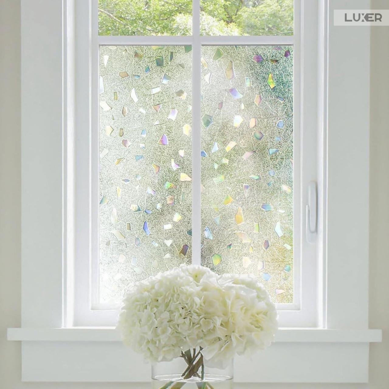 Folie Decorativa Privacy Pentru Geamuri - Home&Office, Protectie UV, Model - Geometric Holografic, Dimensiuni 200x60 cm, Luxer folie decorativă geamuri folie semi-privacy geamuri protecție UV geamuri folie dungi geamuri folie decorativă home office folie geamuri birou folie decorativă modernă folie geamuri pentru intimitate accesorii geamuri casă folie decorativă ușor de aplicat folie pentru ferestre moderne folie decorativă UV rezistentă folie dungi decorative folie geamuri semi-transparentă folie decorativă interior folie pentru ferestre birou folie geamuri anti-UV decorare geamuri casă folie decorativă mată protecție solară ferestre [12]