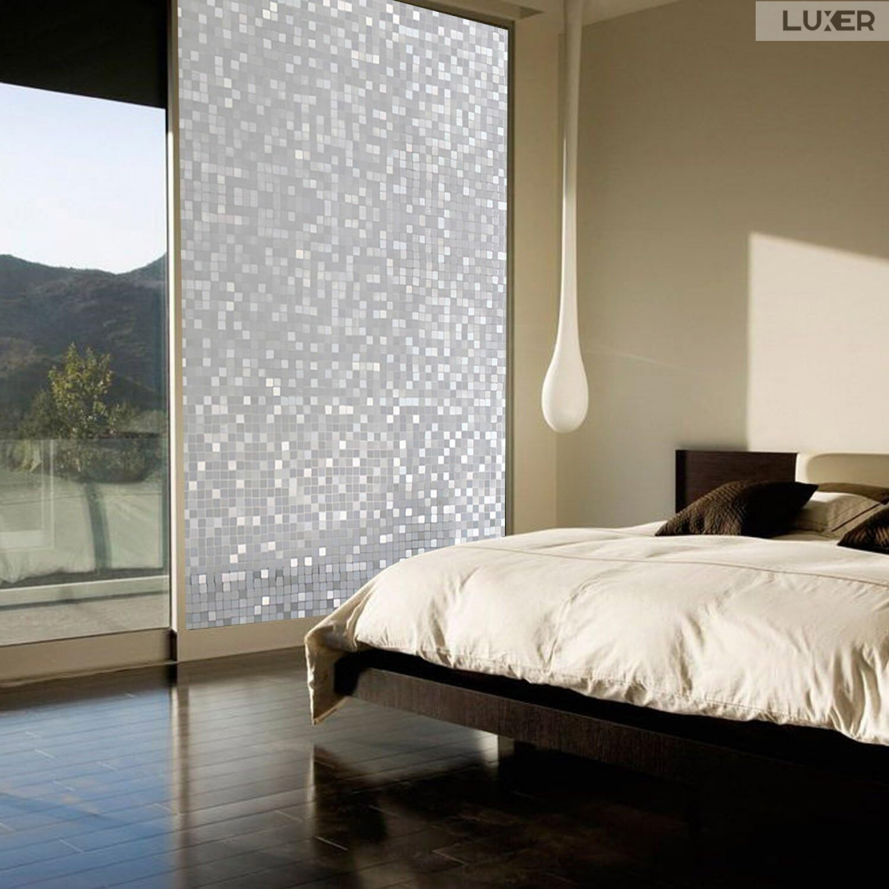Folie Decorativa Privacy Pentru Geamuri - Home&Office, Protectie UV, Model Mozaic Cu Efect Sclipicios In Lumina Soarelui, Dimensiuni 200x60 cm, Luxer Folie decorativă privacy Folie pentru geamuri Folie protectie UV Folie Mozaic Folie cu efect sclipicios Folie decorativă pentru geamuri Folie privacy pentru birou Folie pentru home office Folie decorativă Luxer Folie pentru intimitate geamuri Folie decorativă 200x60 cm [6]