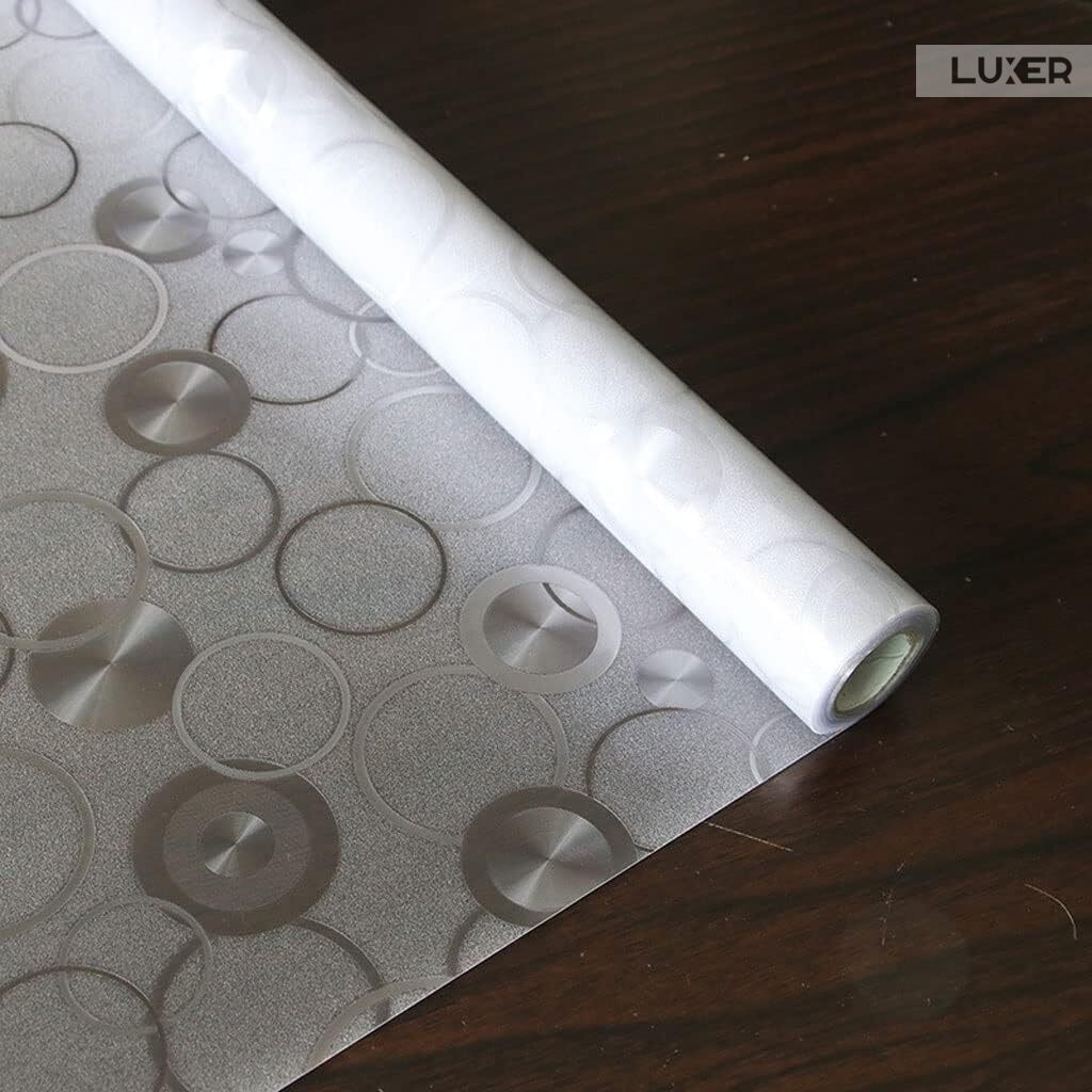 Folie Decorativa Privacy Pentru Geamuri - Home&Office, Protectie UV, Model - Disc Pattern, Dimensiuni 200x60 cm, Luxer Folie decorativă privacy Folie pentru geamuri Folie protectie UV Folie geam caramida Folie decorativă pentru geamuri Folie privacy pentru birou Folie pentru home office Folie decorativă Luxer Folie pentru intimitate geamuri Folie decorativă 200x60 cm [8]