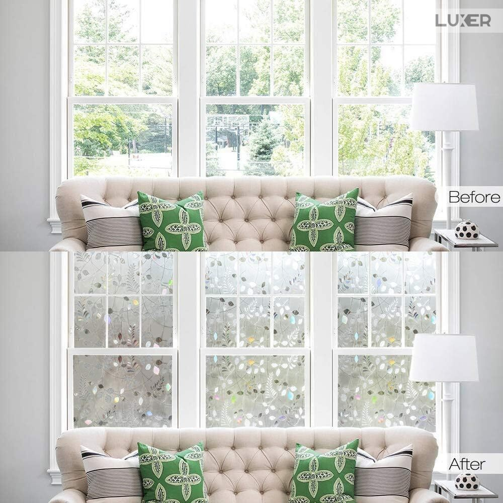 Folie Decorativa Privacy Pentru Geamuri - Home&Office, Protectie UV, Model - Autumn Leaves Pattern, Dimensiuni 200x60 cm, Luxer Folie decorativă privacy Folie pentru geamuri Folie protectie UV Folie geam dungi orizontale Folie decorativă pentru geamuri Folie privacy pentru birou Folie pentru home office Folie decorativă Luxer Folie pentru intimitate geamuri Folie decorativă 200x60 cm [8]