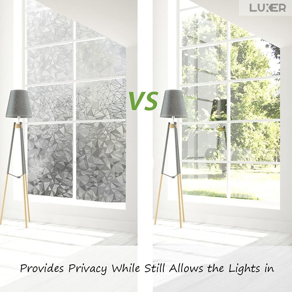 Folie Decorativa Privacy Pentru Geamuri - Home&Office, Protectie UV, Model Diamant, Dimensiuni 200x60 cm, Luxer, Folie decorativă privacy Folie pentru geamuri Folie protectie UV Folie White Stone Folie decorativă pentru geamuri Folie privacy pentru birou Folie pentru home office Folie decorativă Luxer Folie pentru intimitate geamuri Folie decorativă 200x60 cm [3]