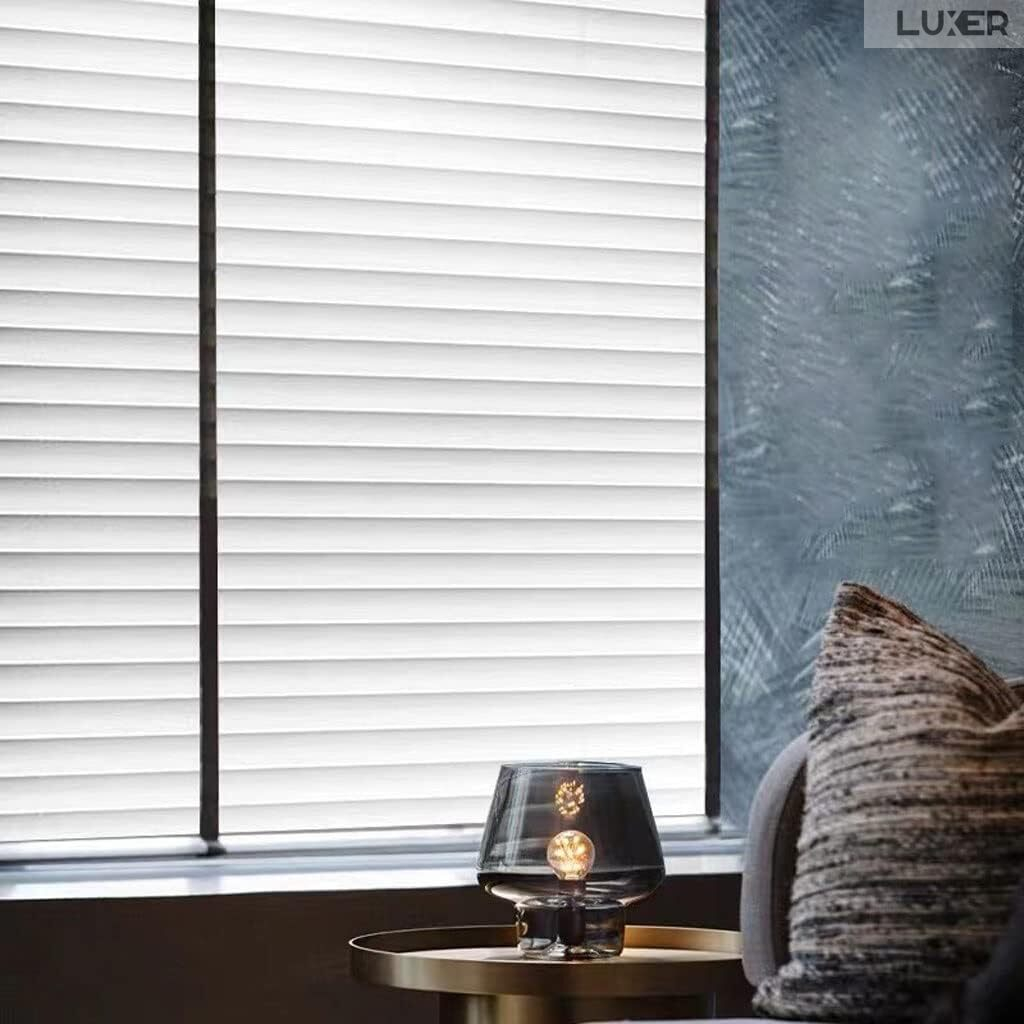 Folie Decorativa Privacy Pentru Geamuri - Home&Office, Protectie UV, Model - Imitatie Jaluzele, Dimensiuni 200x60 cm, Luxer [4]