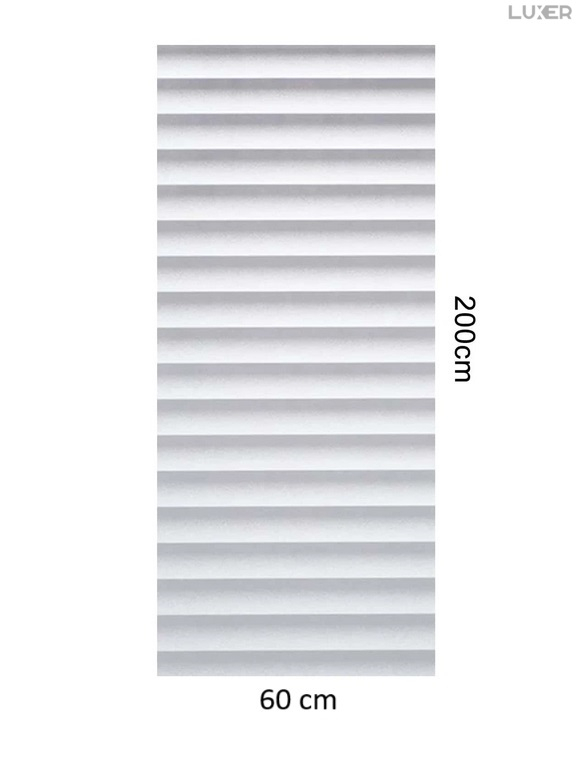Folie Decorativa Privacy Pentru Geamuri - Home&Office, Protectie UV, Model - Imitatie Jaluzele, Dimensiuni 200x60 cm, Luxer [13]
