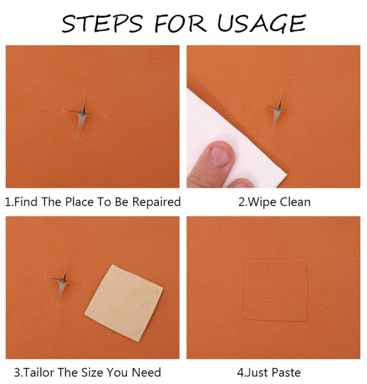 Folie din piele ecologică autoadezivă Luxer, Caramel Brown, dimensiune 137x60 cm, ideală pentru recondiționare canapea, scaun sau interior auto. [5]