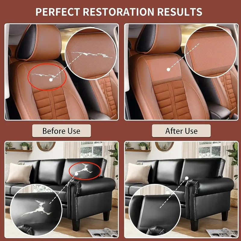 Folie din piele ecologică autoadezivă Luxer, maro deschis, dimensiune 137x60 cm, ideală pentru recondiționare canapea, scaun sau interior auto. [8]