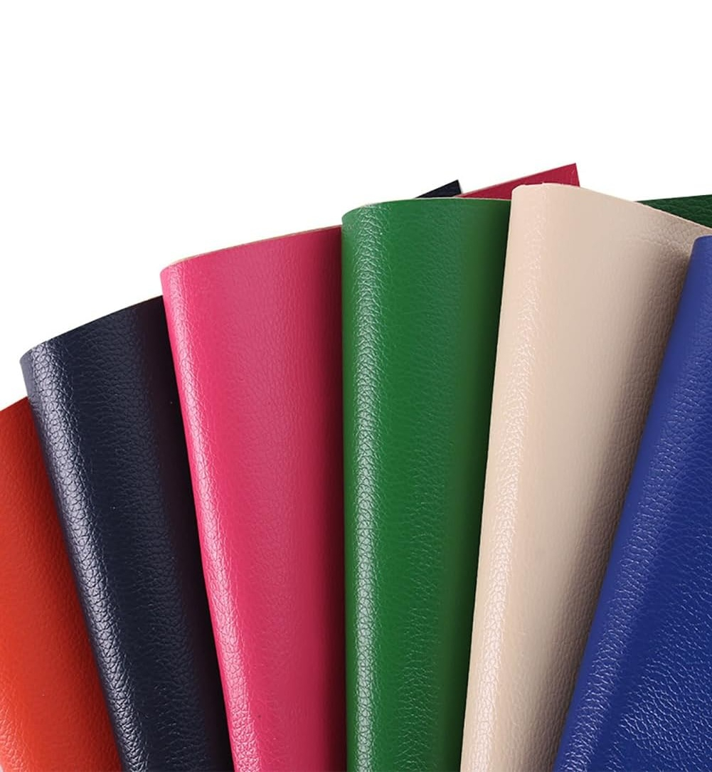 Folie din piele ecologică autoadezivă Luxer, Rose Red, dimensiune 137x60 cm, ideală pentru recondiționare canapea, scaun sau interior auto. [5]