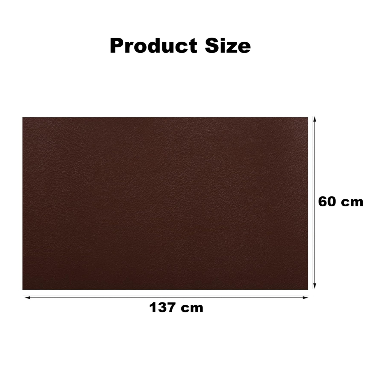 Folie din piele ecologică autoadezivă Luxer, Dark Brown, dimensiune 137x60 cm, ideală pentru recondiționare canapea, scaun sau interior auto. [10]