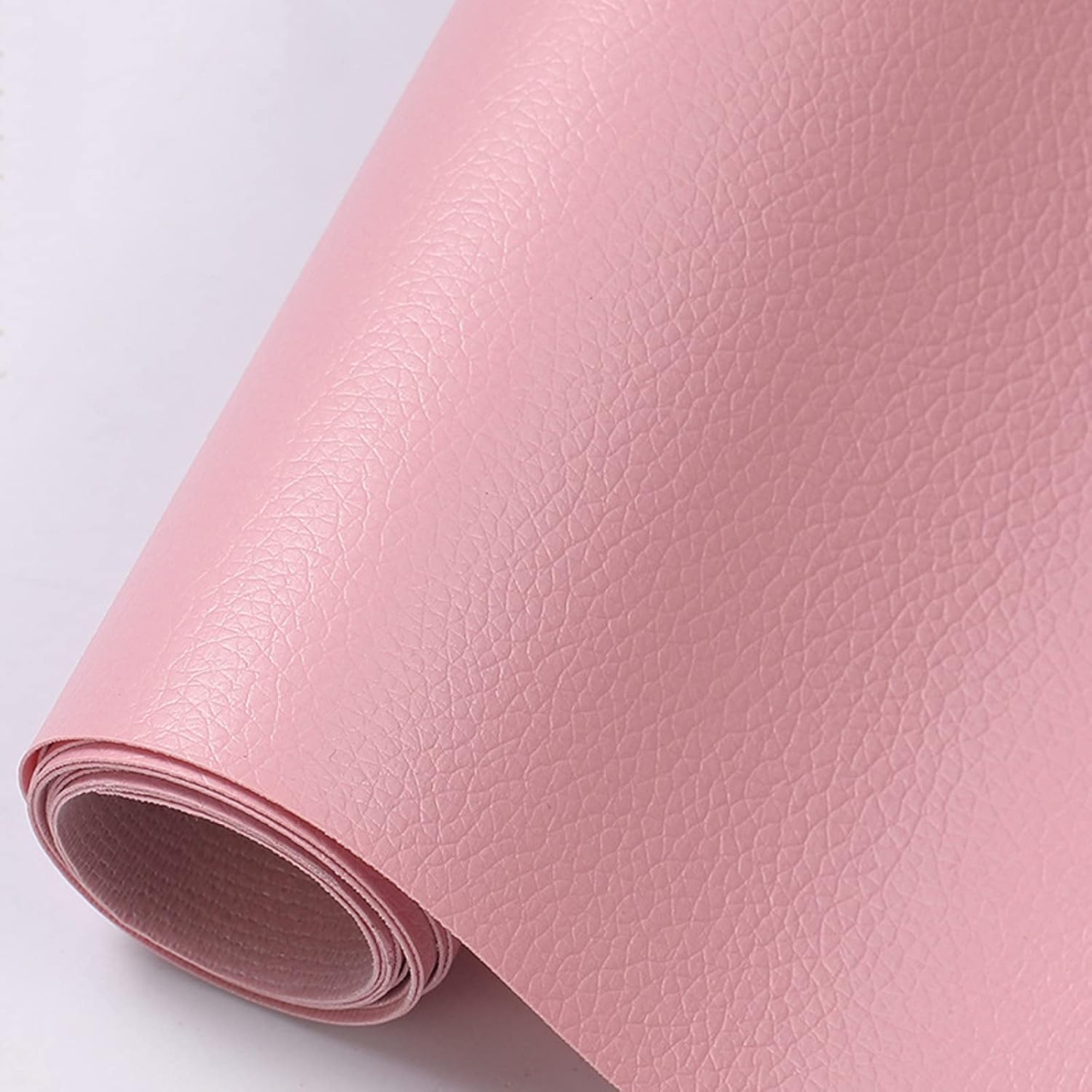 Folie din piele ecologică autoadezivă Luxer, Pink, dimensiune 137x60 cm, ideală pentru recondiționare canapea, scaun sau interior auto. [1]