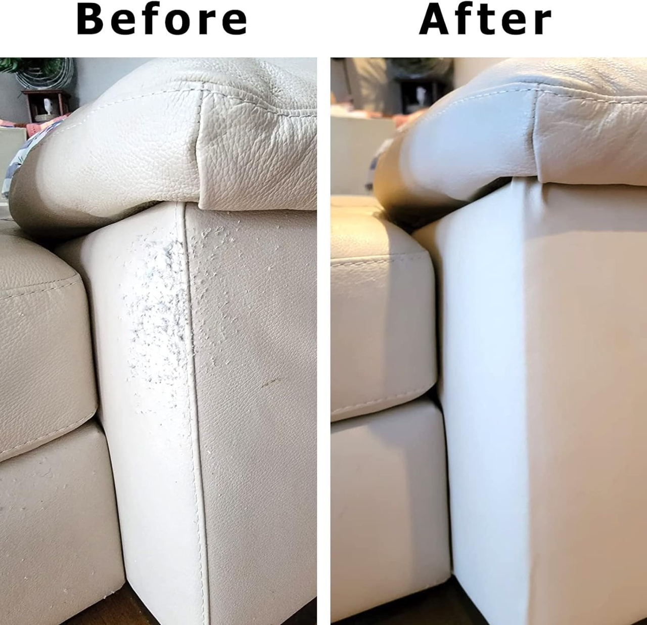 Folie din piele ecologică autoadezivă Luxer, Alb Cremos, dimensiune 137x60 cm, ideală pentru recondiționare canapea, scaun sau interior auto. [6]