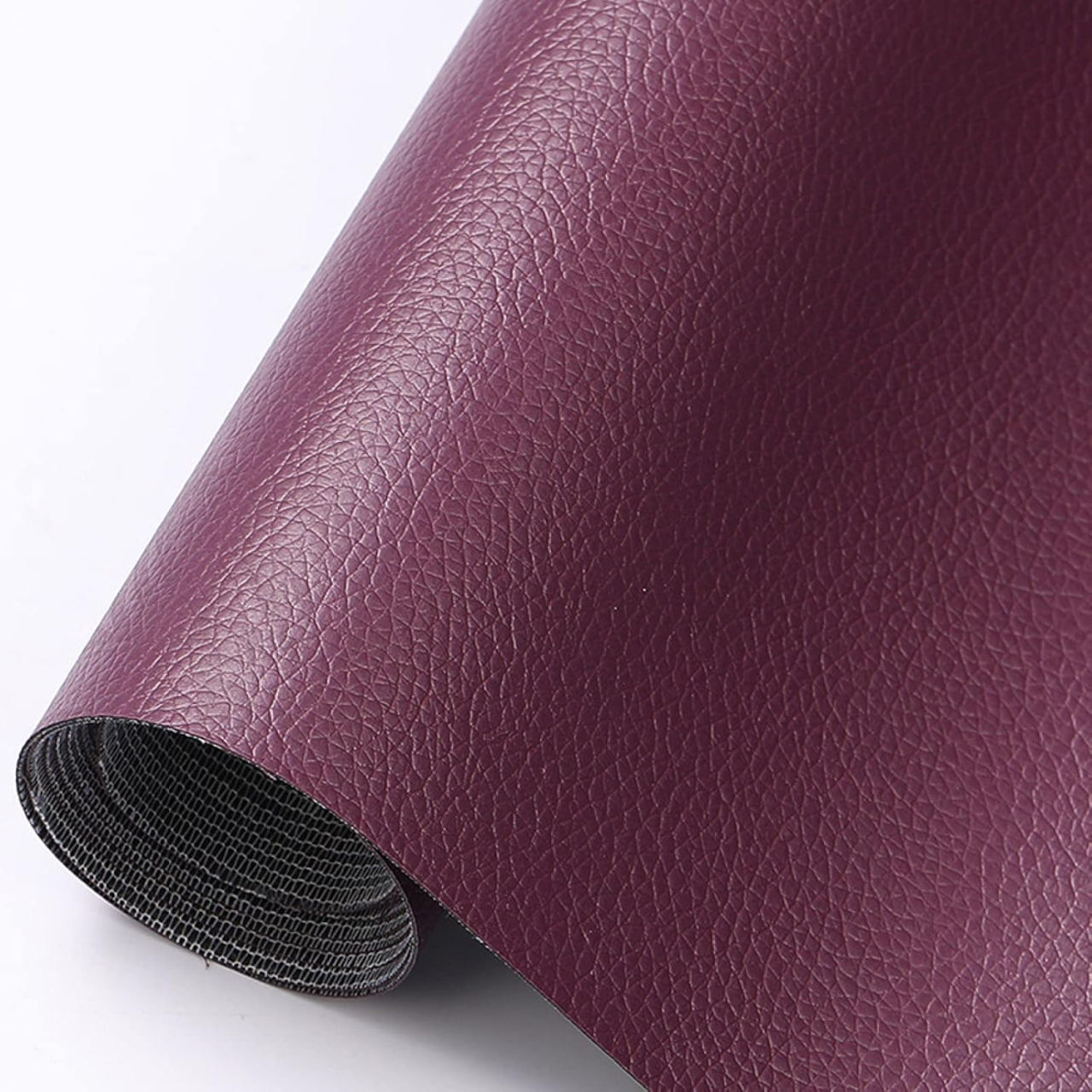 Folie din piele ecologică autoadezivă Luxer,Dark Purple, dimensiune 137x60 cm, ideală pentru recondiționare canapea, scaun sau interior auto. [1]