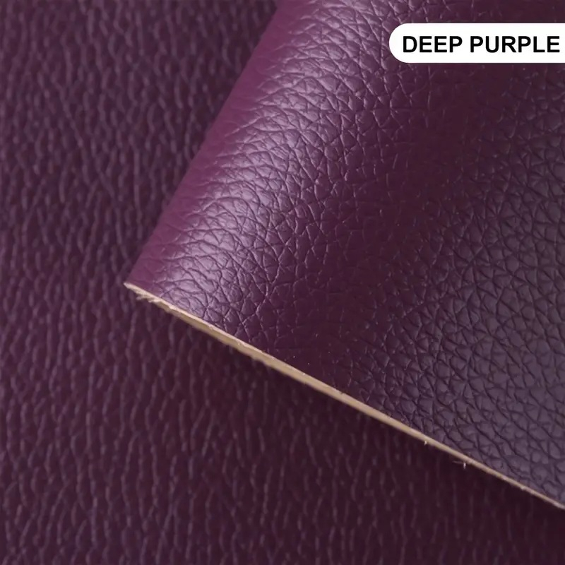 Folie din piele ecologică autoadezivă Luxer,Dark Purple, dimensiune 137x60 cm, ideală pentru recondiționare canapea, scaun sau interior auto. [4]