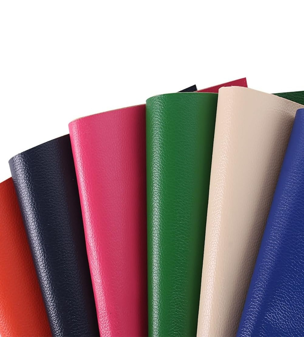 Folie din piele ecologică autoadezivă Luxer,Green, dimensiune 137x60 cm, ideală pentru recondiționare canapea, scaun sau interior auto. [6]