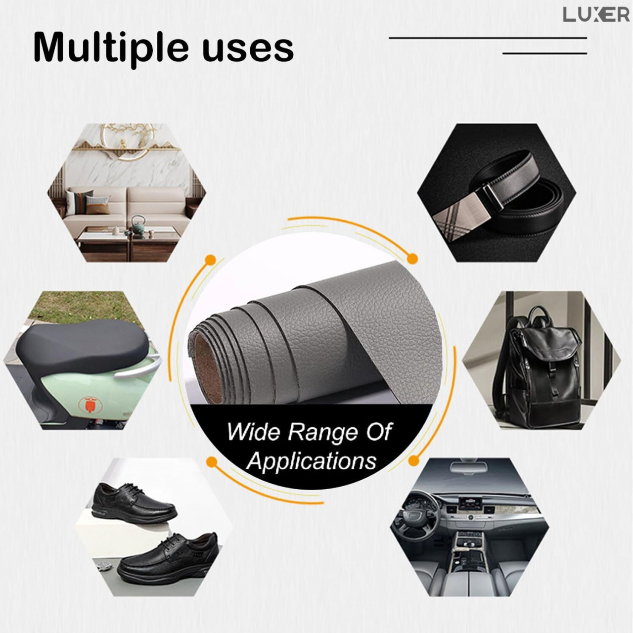 Folie Autoadeziva Imitatie Piele pentru Reconditionare Genti Canapele Scaune Tapiterie Auto Scaun Auto din Piele Sintetica Luxer [4]