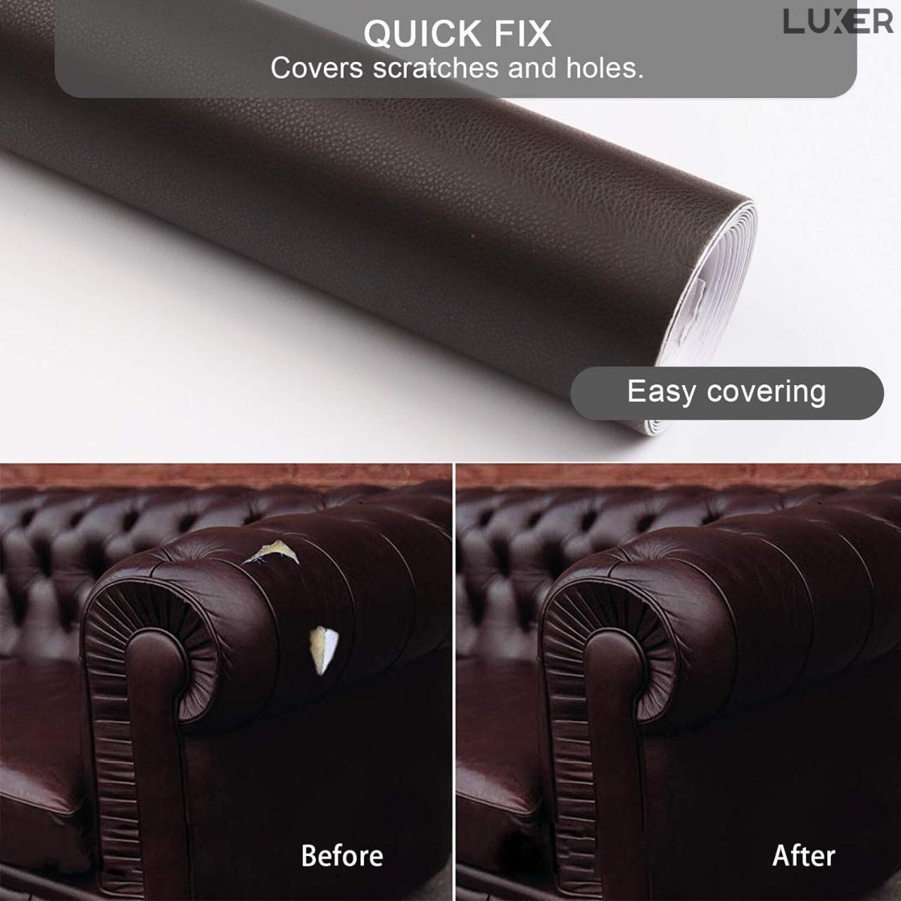 Folie Autoadeziva Imitatie Piele pentru Reconditionare Genti Canapele Scaune Tapiterie Auto Scaun Auto din Piele Sintetica Luxer [3]