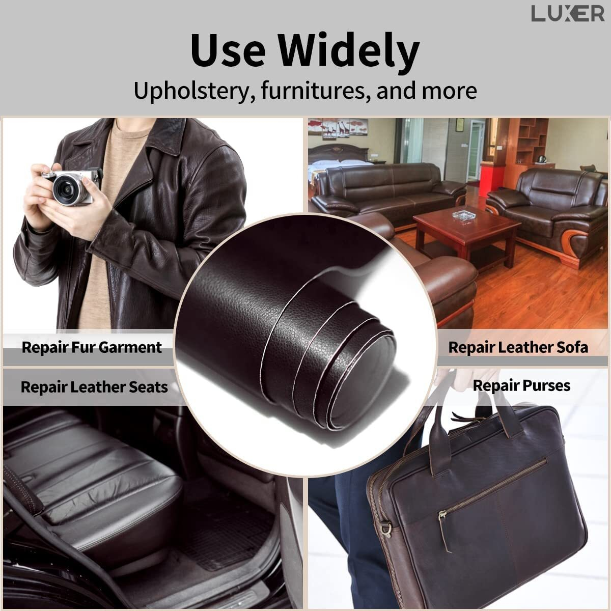 Folie Autoadeziva Imitatie Piele pentru Reconditionare Genti Canapele Scaune Tapiterie Auto Scaun Auto din Piele Sintetica Luxer [4]