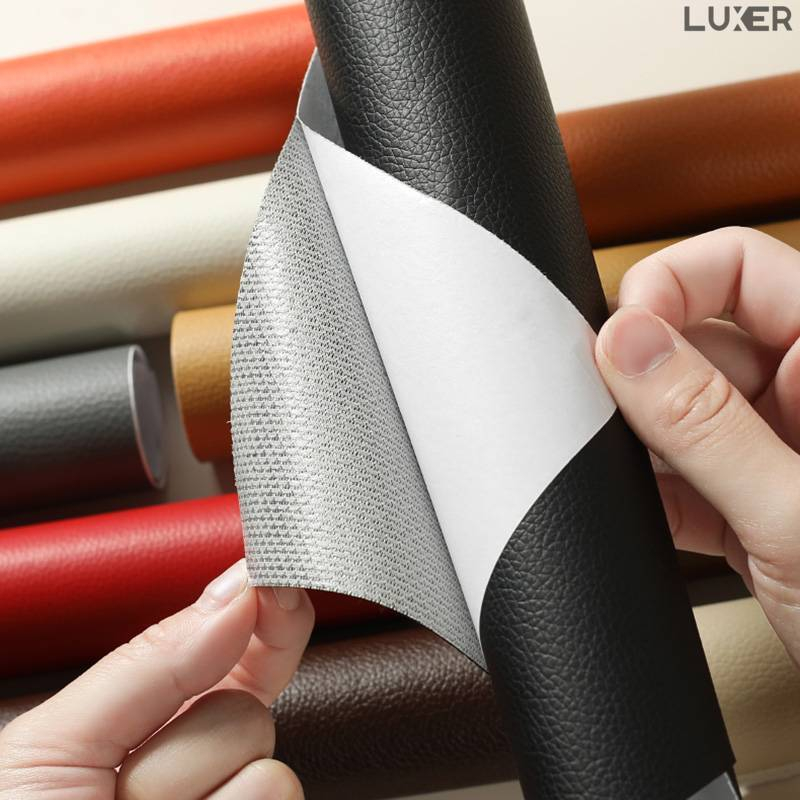 Folie Autoadeziva Imitatie Piele pentru Reconditionare Genti Canapele Scaune Tapiterie Auto Scaun Auto din Piele Sintetica Luxer [6]
