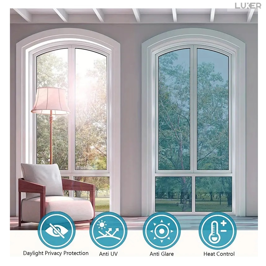 Folie Autoadeziva  pentru Geamuri Termopan, Tip Oglinda, Protectie Solara UV, Efect Privacy, One Way Mirror Window Film, Autocolanta, Pentru Casa/Cladiri, Dimensiuni 200 x 60 cm, Albastru, Folie Geam sa nu se vada din exterior, sa nu se vada in casa, autocolant geam termopan leroy merlin dedeman, protectie solara ferestre luxer [16]